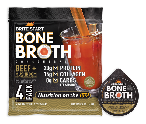 Beef and Mushroom Bone Broth