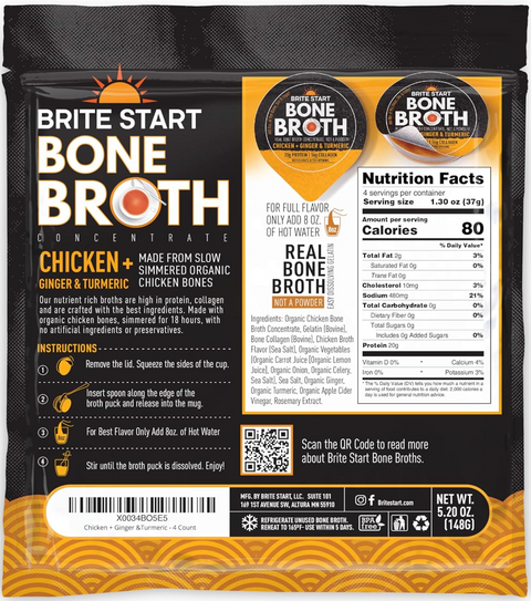 Organic Chicken Bone Broth 12 Pack