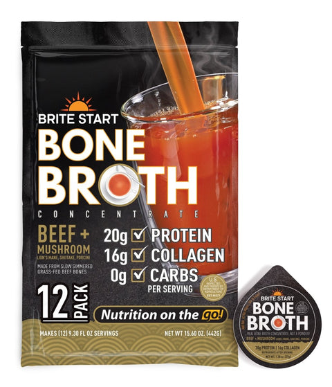 Beef Mushroom Bone Broth 12 Pack