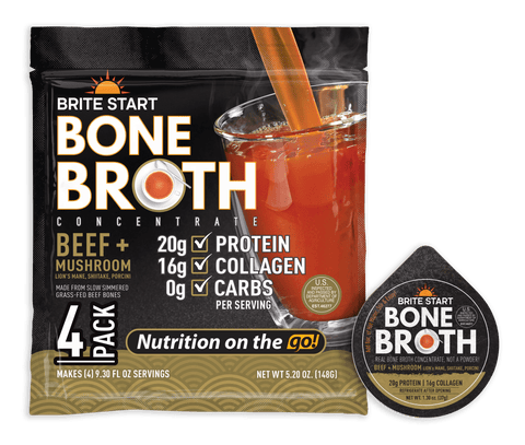Beef and Mushroom Bone Broth